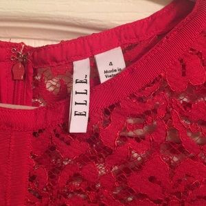 Elle Dresses - Elle: Red Lace Dress Elle Dresses - Elle: Red Lace Dress